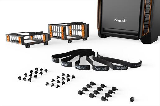 CASE BE QUIET! ATX Mid-Tower Silent Base 601, 2x140mm Pure WIngs 2, Fan controller, Extra thick insulation mats, Orange, BG025