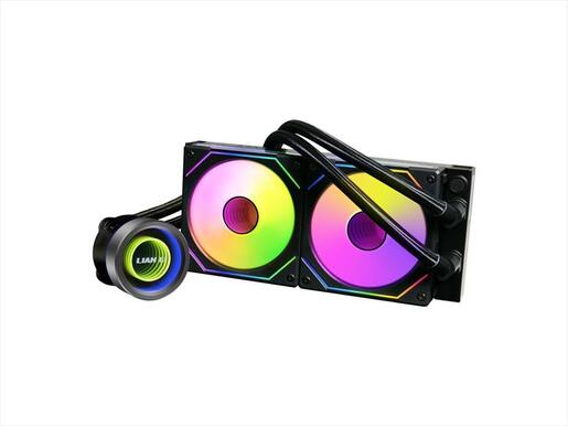 COOLERS CPU AIO LIAN LI GALAHAD II TRINITY SL-INF 240 ARGB, 2x120mm PWM UNI FAN SL-INF ARGB, Black, GA2T24INB