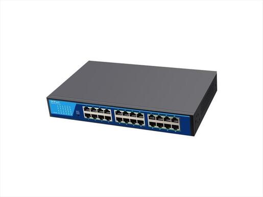 NET Switch DIEWU 24-port 10/100/1000M TXE238 (MTK /EN8853D) IRON SHELL 13" METAL BLACK