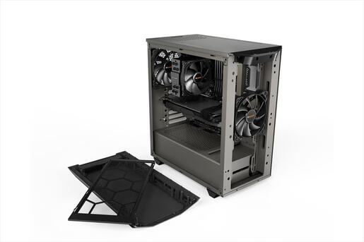 CASE BE QUIET! ATX Mid-Tower Pure Base 500, 2x140mm Pure Wings 2, Extra thick insulation mats,w/WINDOW, Metallic Gray BGW36