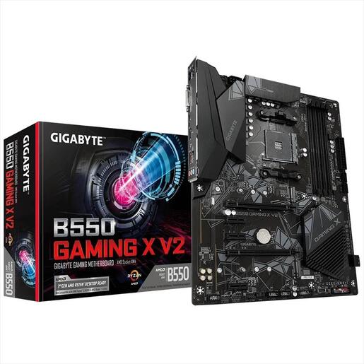 MB AM4 B550 GAMING X V2 GIGABYTE 4xDDR4 4733Mhz (O.C), DVI-D, HDMI, PCI-Ex16, 2xPCI-Ex4,3xPCI-Ex1, 2xM.2, 4xSATA3
