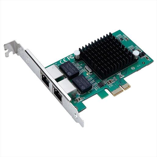 NET LAN PCIe 10/100/1000 2port, TXA205, Chipset: Intel 82576, LP