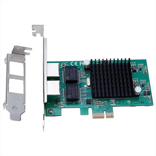 NET LAN PCIe 10/100/1000 2port, TXA205, Chipset: Intel 82576, LP