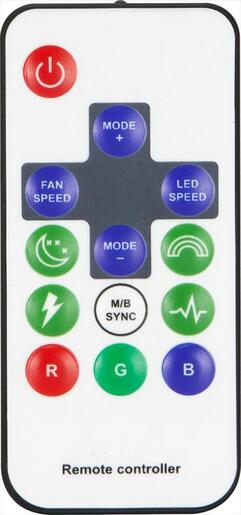 COOLERS CASE FAN 120mm XIGMATEK GALAXY II ESSENTIAL + CHB1 w/remote, 3x AX120 ARGB (Inner Ring), EN42104