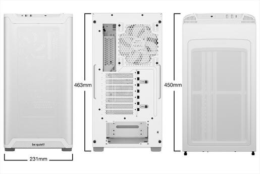 CASE BE QUIET! ATX Mid-Tower Pure Base 501 Airflow, 2x140mm Pure Wings 3, White BG075