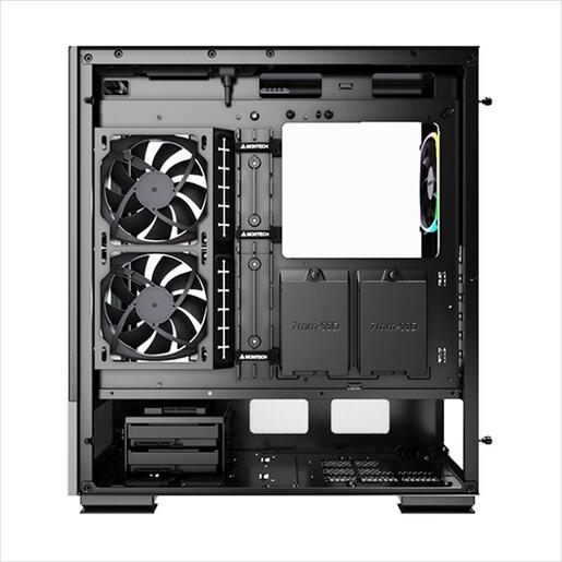 CASE MONTECH ATX SKY TWO ARGB w/ 2xTempered glass, 4x120mm ARGB PWM fans, Black