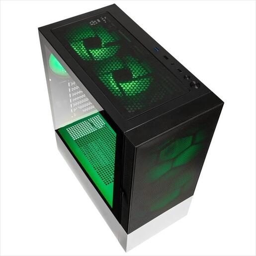 CASE KOLINK ATX OBSERVATORY MX Mesh ARGB w/Tempered glass, 2x140mm, 3x120mm UMBRA A-RGB fan, black/white