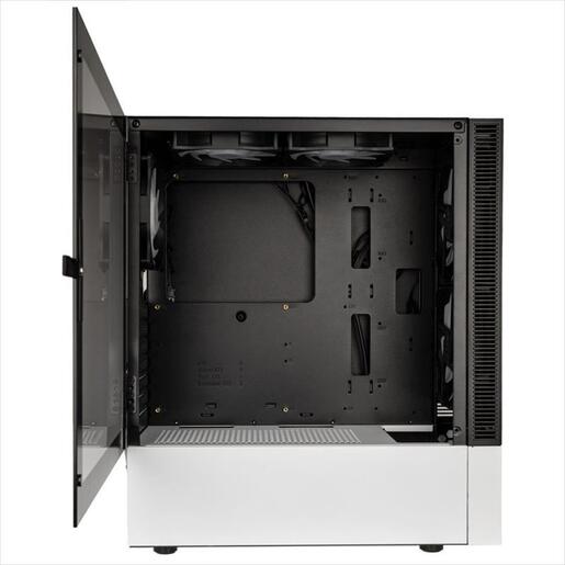 CASE KOLINK ATX OBSERVATORY MX Mesh ARGB w/Tempered glass, 2x140mm, 3x120mm UMBRA A-RGB fan, black/white