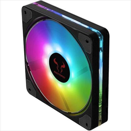 COOLERS CASE FAN 120mm RIOTORO QUIET STORM RGB, ASUS/Gigabyte/MSI Compatible, FRGB-QS120