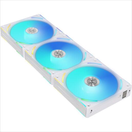 COOLERS CASE FAN 3x120mm LIAN LI UNI  AL120 V2 w/controller ARGB PWM, White, AL120V2-3W