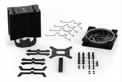 COOLERS CPU BE QUIET! PURE ROCK 2 FX BLACK, 4 heatpipes 6mm, Light Wings 120mm RGB PWM fan, TDP 150W, BK033