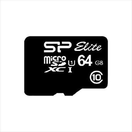 MEMORY CARD SILICON POWER MICRO-SD ELITE SDXC 64GB C10 w/adapter, SP064GBSTXBU1V10SP