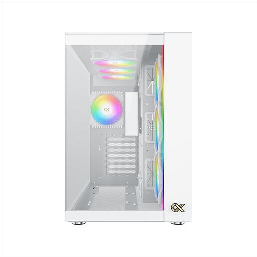 CASE XIGMATEK ATX mid-Tower AQUA ULTRA AIR ARCTIC WHITE w/2xTG, Top Mesh, Front ARGB LED strip, 7x120mm Z20A Arctic ARGB Galaxy II Fan Control Kit,EN41914
