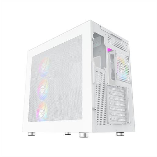 CASE XIGMATEK ATX mid-Tower AQUA ULTRA AIR ARCTIC WHITE w/2xTG, Top Mesh, Front ARGB LED strip, 7x120mm Z20A Arctic ARGB Galaxy II Fan Control Kit,EN41914