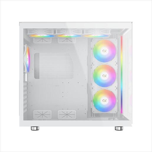 CASE XIGMATEK ATX mid-Tower AQUA ULTRA AIR ARCTIC WHITE w/2xTG, Top Mesh, Front ARGB LED strip, 7x120mm Z20A Arctic ARGB Galaxy II Fan Control Kit,EN41914