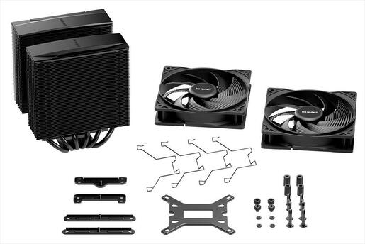 COOLERS CPU BE QUIET! PURE ROCK PRO 3 BLACK, 6 heatpipes 6mm, 2x Pure Wings 3 120mm PWM fans, TDP 250W, BK042