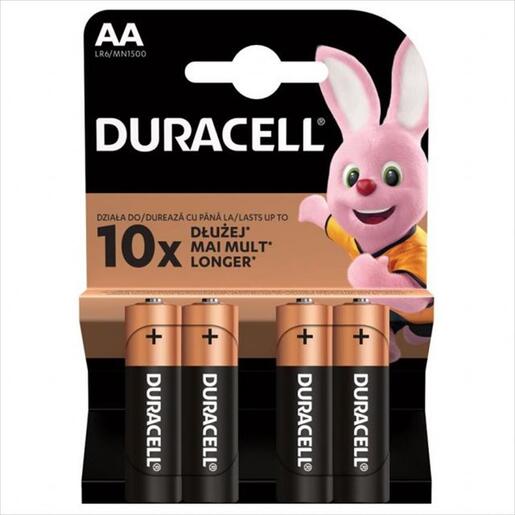 Battery DURACELL BASIC ALKALINE, 4xAA, 1.5V, LR6