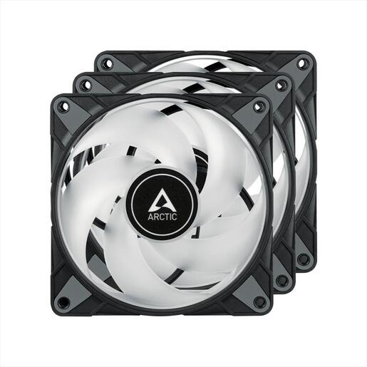 COOLERS CASE FAN 120mm ARCTIC P12 PWM PST A-RGB 0dB Pack of 3 (3x120mm) 2000 RPM BLACK ACFAN00232A