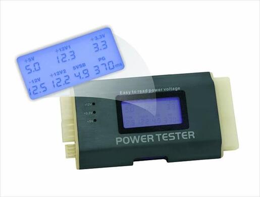 PSU TESTER DELOCK w/DISPLAY,18159