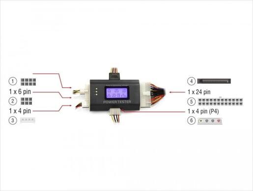 PSU TESTER DELOCK w/DISPLAY,18159