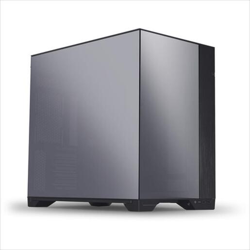 CASE LIAN LI E-ATX O11 VISION Mid-Tower w/2x Tempered glass CHROME (Black Mirror Finish), O11VC