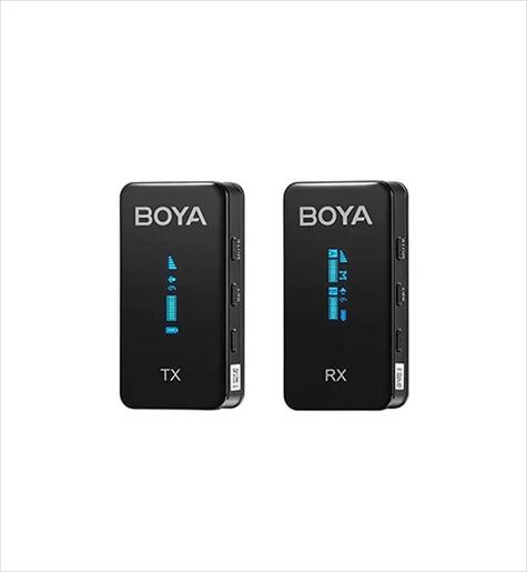 MICROPHONE WIRELESS SYSTEM BOYA AFH 2.4GHz Ultra-compact, up to 100m, BY-XM6-S1