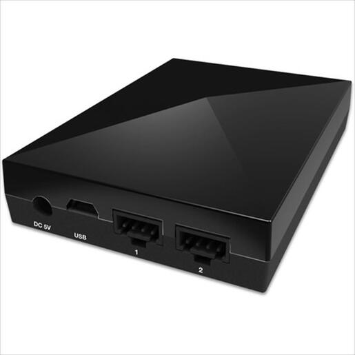 COOLERS NZXT HUE+ Smart RGB Color Changing Digitally Controlled LED PC Lighting(Black), AC-HUEPS-M1