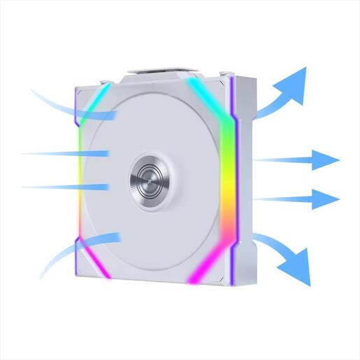 COOLERS CASE FAN 120mm LIAN LI UNI FAN SL Wireless 120 A-RGB PWM, White, 12SL1W1W