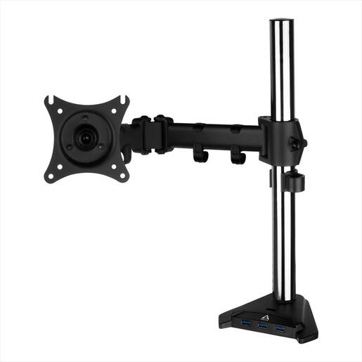 MONITOR STAND ARCTIC Z1 PRO (Gen 3), 1 MONITOR, up to 38",VESA 100/75mm, Tilt, Swivel, Rotation, 15kg, w/ 4x USB 3.2 Gen1 + DC Power Jack, AEMNT00049A