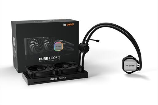 COOLERS CPU AIO BE QUIET! PURE LOOP 2 240 2x120mm Pure Wings 3 PWM, w/REFFIL OPTION, ARGB LED on pump, BW017