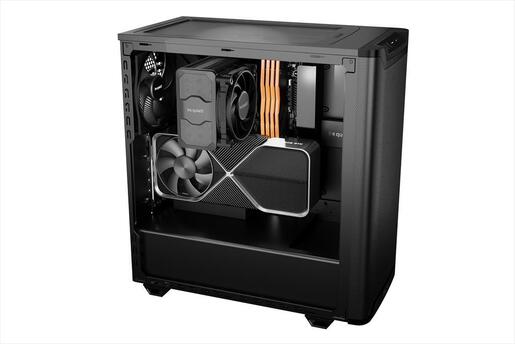 CASE BE QUIET! ATX Mid-Tower Pure Base 501 Airflow Window, 2x140mm Pure Wings 3, Black BGW74