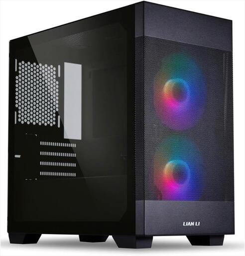 CASE LIAN LI micro ATX LANCOOL 205M MESH BLACK Mid-Tower w/ Tempered glass, 2x 140mm ARGB PWM fans, black