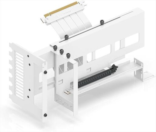 GPU VERTICAL BRACKET KIT EZDIY-FAB PCIe 16x Gen4 w/RISER CABLE 170mm,White