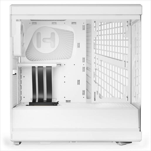 CASE HYTE ATX Mid-Tower Y40, x2 Tempered glass, 2x 120mm fans, w/riser 4.0 cable, USB 3.2 Type C, Snow White, CS-HYTE-Y40-WW