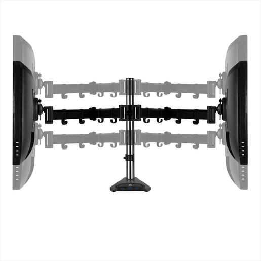 MONITOR STAND ARCTIC Z2 PRO (Gen 3) , 2 MONITORS, up to 34",VESA 100/75mm, Tilt, Swivel, Rotation, 10kg per arm, w/ 4x USB 3.0,  AEMNT00050A