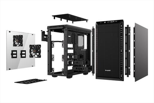 CASE BE QUIET! ATX Mid-Tower Pure Base 600, 1x140mm Pure Wings 2,1x120mm Pure Wings 2, Extra insulation mats, w/ WINDOW, w/ OD DVD slot, Black BGW21