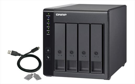 NET NAS SERVER QNAP TR-004, 4 HDD BAY, USB Type-C 3.2 Gen 1