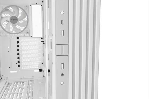 CASE BE QUIET! E-ATX Mid-Tower Light Base 900 DX, w/2x Tempered glass, ARGB LED strips and 2 hubs, inverted layout, White BGW70