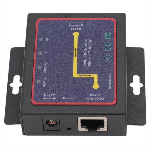 CONVERTOR 10/100M RJ45 TO RS232, DIEWU TXI022, Bi Directional, Chipset: TX210T
