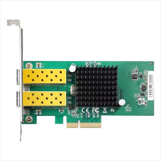 NET LAN PCIe SFP dual  port 10/100/1000Mbs , DIEWU TXA067, Chipset: Intel/I82576