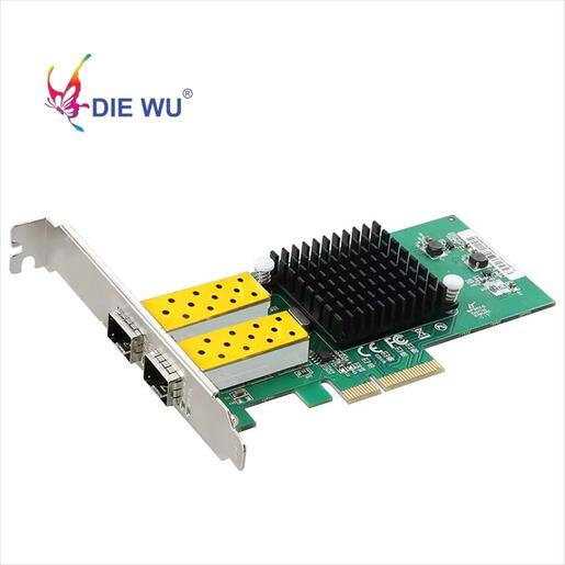 NET LAN PCIe SFP dual  port 10/100/1000Mbs , DIEWU TXA067, Chipset: Intel/I82576