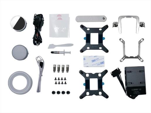 COOLERS CPU AIO LIAN LI GALAHAD II TRINITY SL-INF 240 ARGB, 2x120mm PWM UNI FAN SL-INF ARGB, White, GA2T24INW