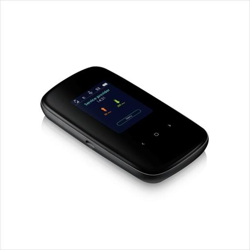 NET ROUTER WIRELESS 4G dual-band ZYXEL LTE2566-M634 Up to 300/50 Mbps, display, 10 hours continuous working hours, up to 32 users, BLACK