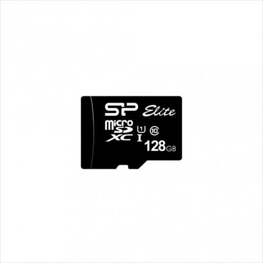 MEMORY CARD SILICON POWER MICRO-SD ELITE SDXC 128GB C10 w/adapter, SP128GBSTXBU1V10SP