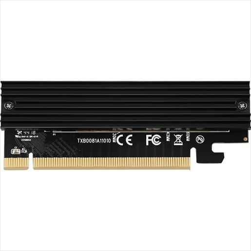 CONVERTOR PCI-E (16x) TO M.2 (NVME) , TXB008-H w/heatsink