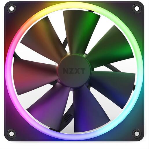 COOLERS CASE FAN 140mm NZXT F140 RGB BLACK , RF-R14SF-B1