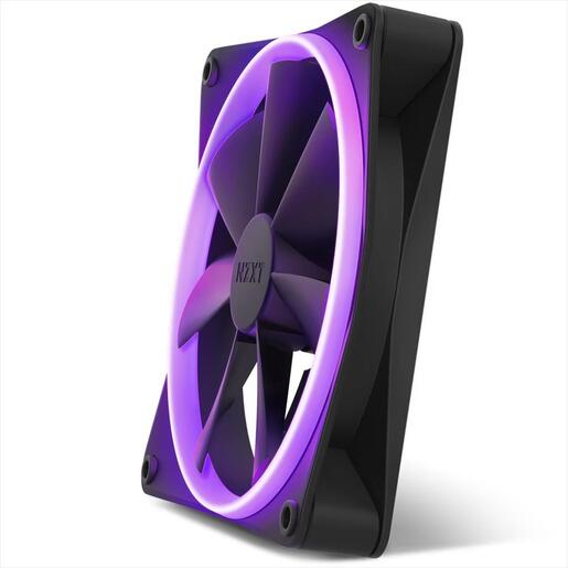 COOLERS CASE FAN 140mm NZXT F140 RGB BLACK , RF-R14SF-B1