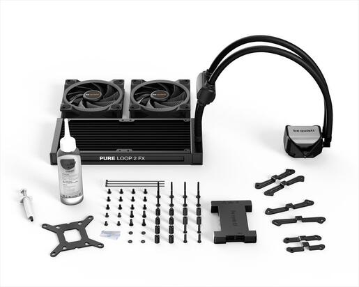 COOLERS CPU AIO BE QUIET! PURE LOOP 2 FX 240 2x120mm Light Wings ARGB PWM, w/REFFIL OPTION, ARGB LED on pump, w/ARGB HUB, BW013