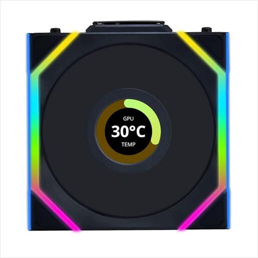 COOLERS CASE FAN 120mm LIAN LI UNI FAN SL Wireless LCD 120 Reverse Blade A-RGB PWM, Black, 12RSLLCD1W1B