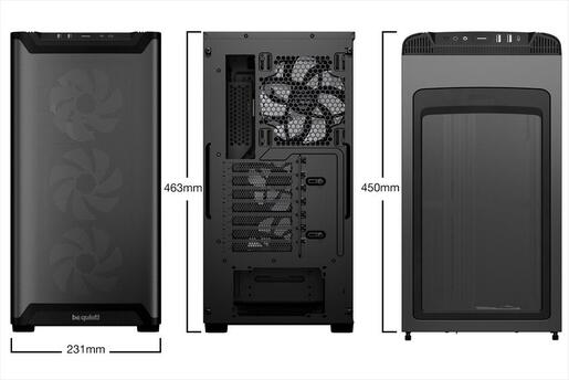 CASE BE QUIET! ATX Mid-Tower Pure Base 501 LX, 4x120mm Light Wings LX ARGB, Front mesh, ARGB/PWM controller, Black BGW78